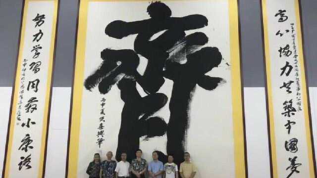 中国榜书第一人徐双喜,用拖把写507平米的寿字,引发网友吐槽