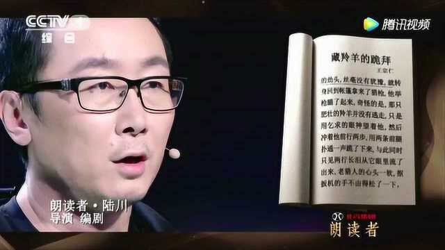 朗读者:陆川朗读《藏铃羊的跪拜》,献给可可西里顽强生存着的生灵们