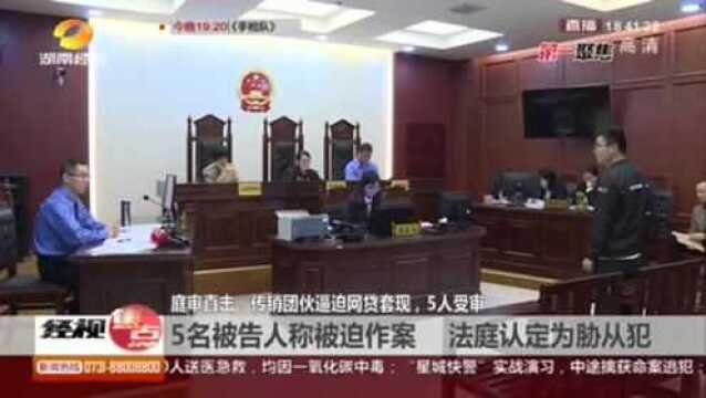 传销团伙逼迫网贷套现?受害人被法庭认定为胁从犯!