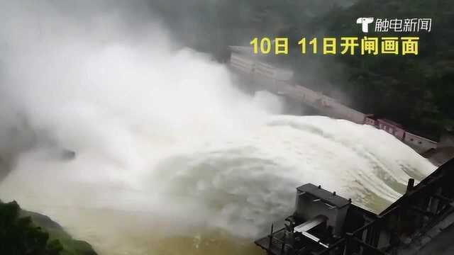 河源市遭特大暴雨袭击 龙川县枫树坝水库今日再开闸泄洪