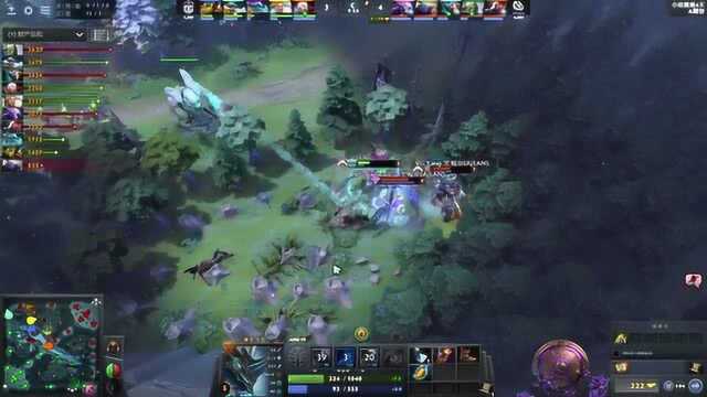 DOTA2TI9 马格纳斯不仅避过大招 还等来队友 完成反杀