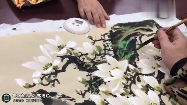 5分钟学会画白玉兰和八哥,国画经典,花鸟教学!