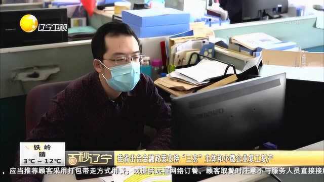 辽宁省出台金融政策支持“三农”主体和小微企业复工复产