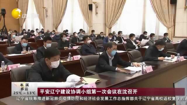 平安辽宁建设协调小组第一次会议在沈召开