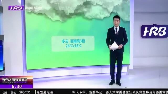 高温来袭!哈尔滨7日9日最高温32℃ 最低温17℃ 大家注意防护