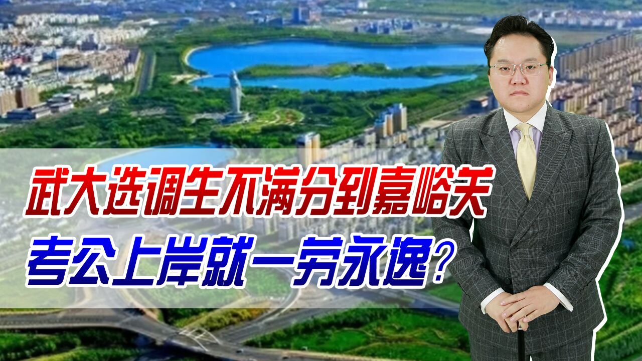 小县城禁锢自己!武大选调生不满嘉峪关,考公上岸就一劳永逸?