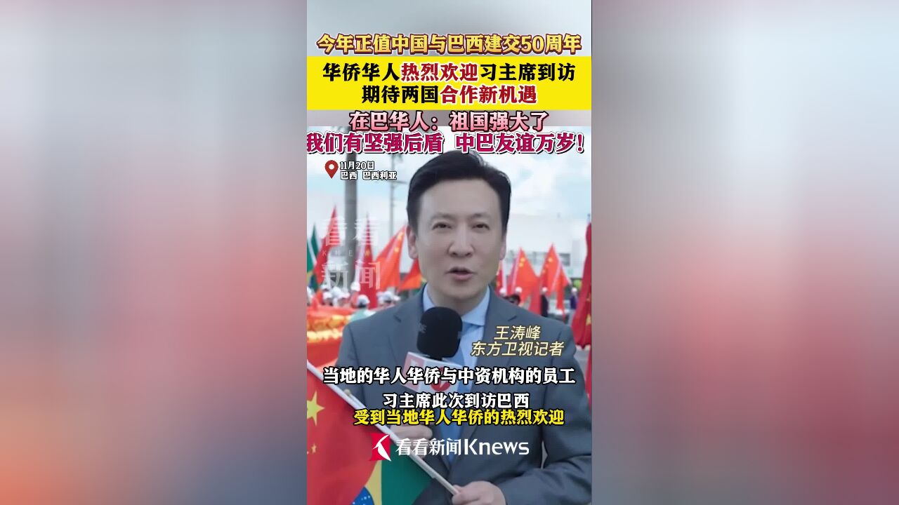 华侨华人热烈欢迎习主席到访期待合作新机遇