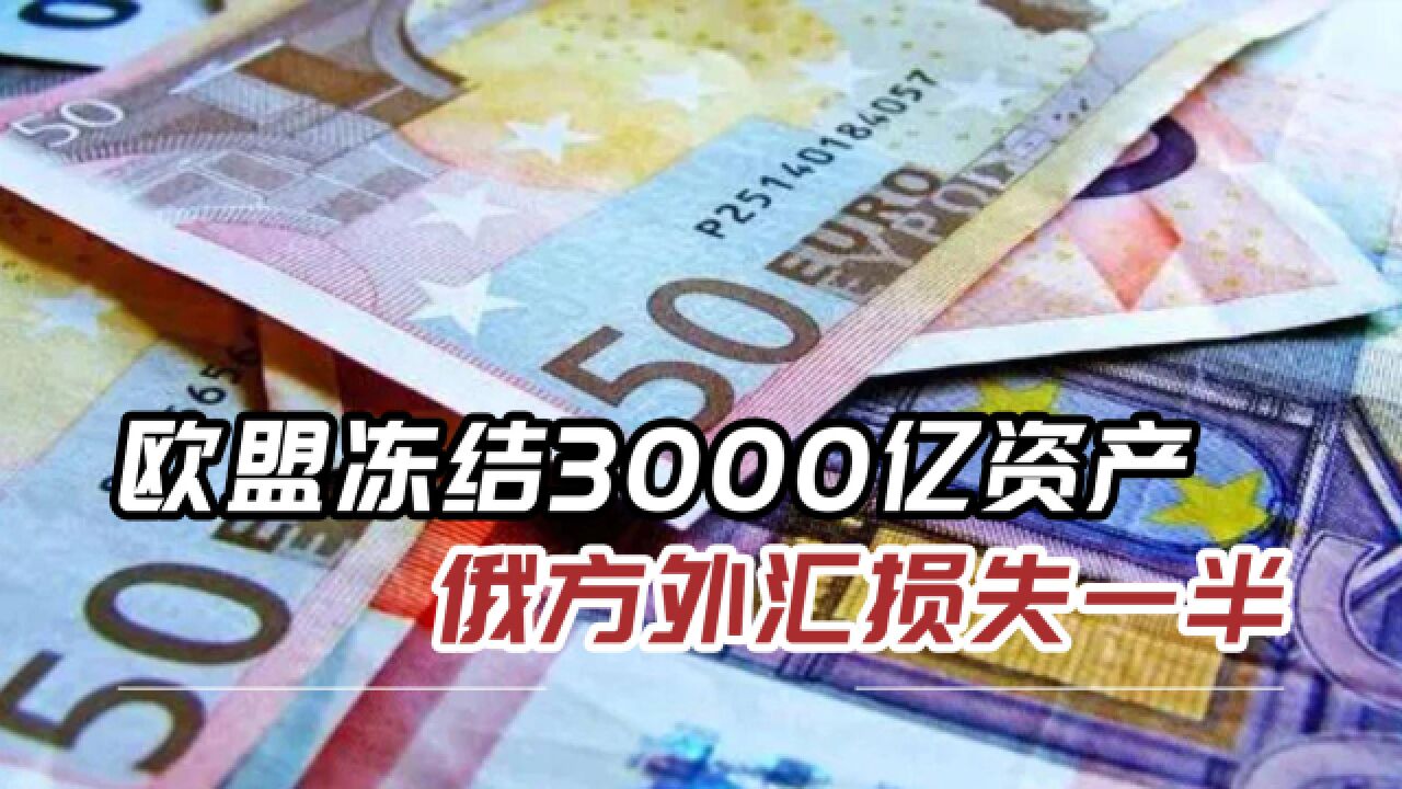 3000亿外汇被西方冻结,欧盟痛下“杀手”,俄方增加人民币储备