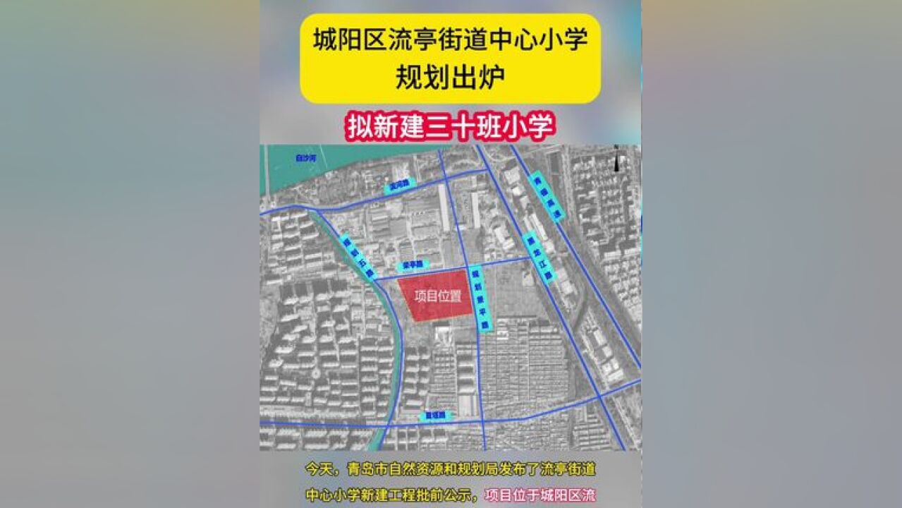 由青岛城阳城发教育产业投资有限公司负责建设.