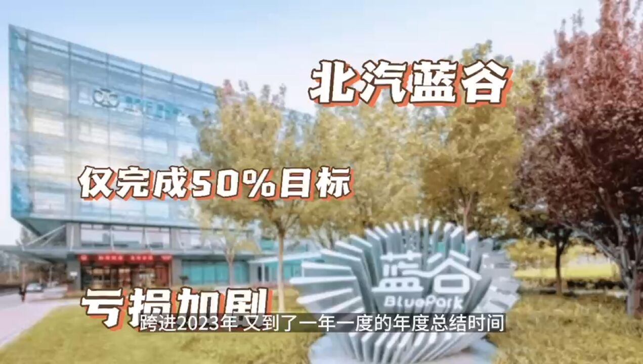 北汽蓝谷2022年度总结:仅完成目标50%,连续三年亏损