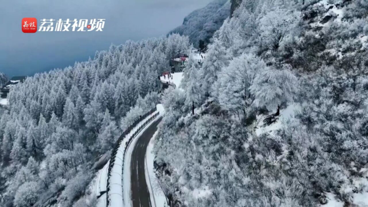 壮观!河北白石山雪后初霁群峰披玉万树生花