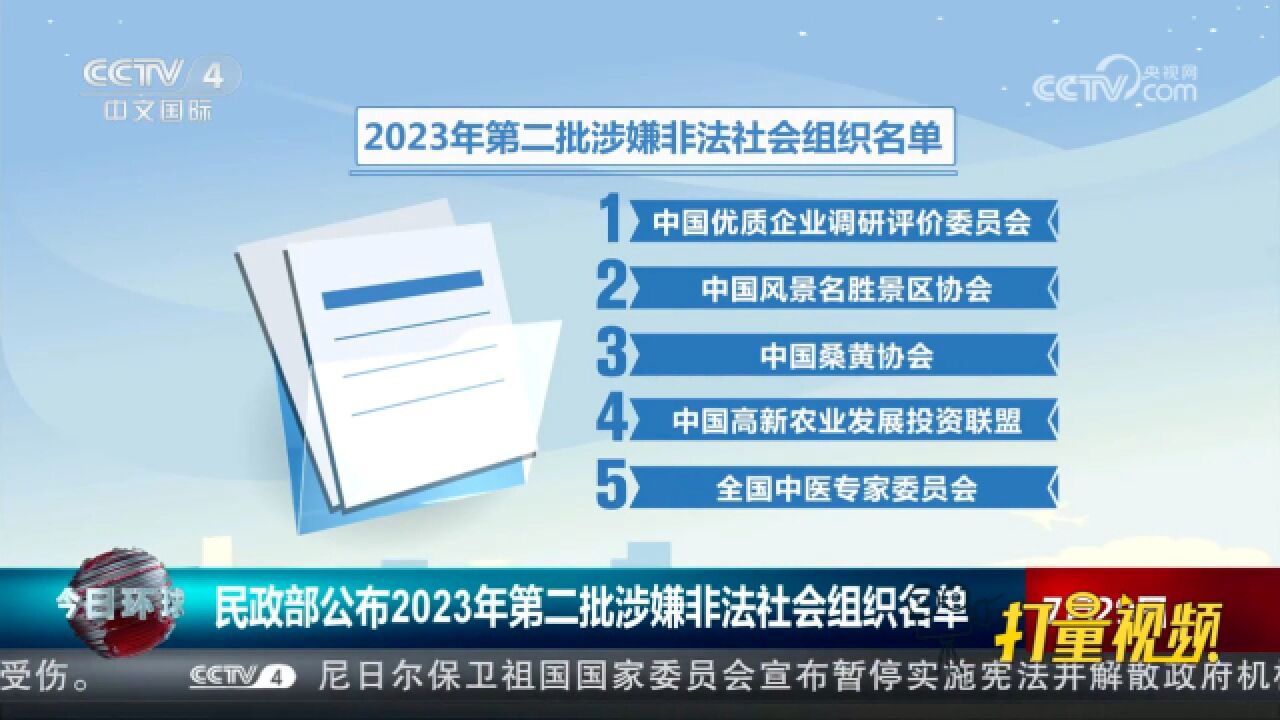 速看!民政部公布2023年第二批涉嫌非法社会组织名单