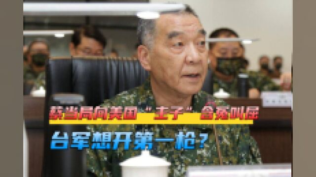 蔡当局向美国“主子”含冤叫屈,台军想开第一枪?