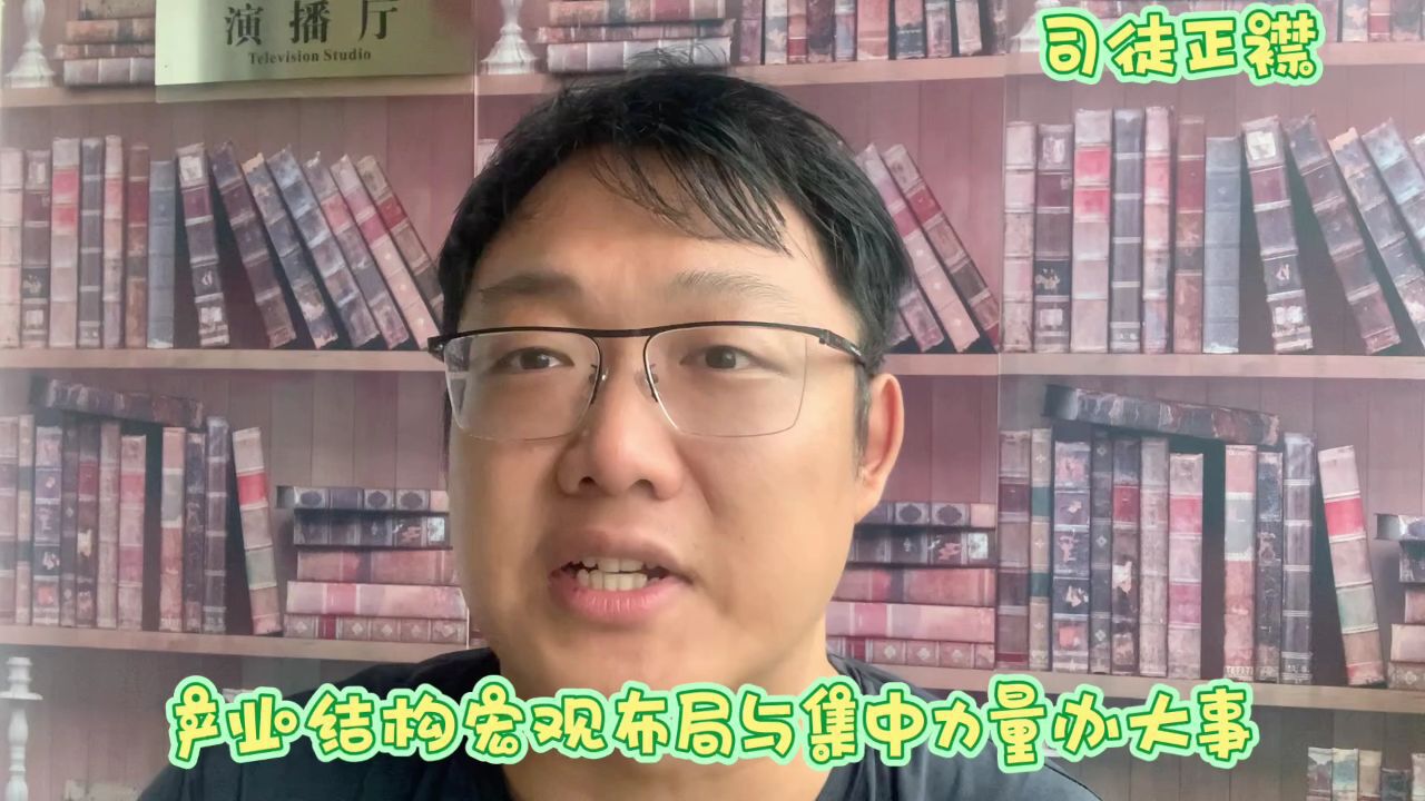 司徒正襟:产业结构宏观布局与集中力量办大事