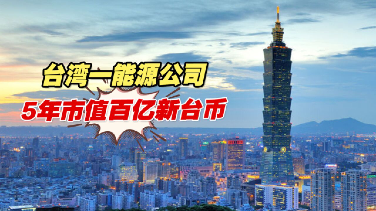 台湾一能源公司5年市值百亿新台币 被指“都是接民进党当局标案”