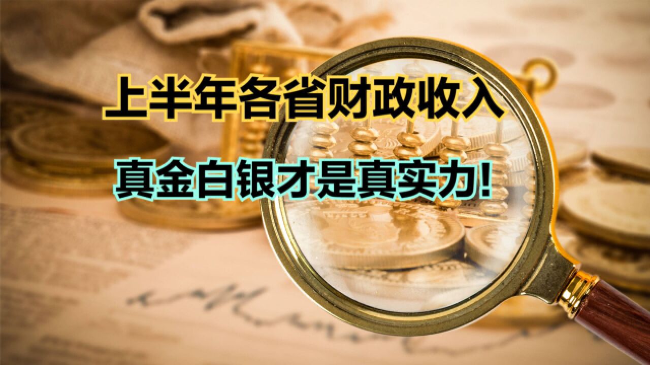 31个省份2023年上半年财政收入排名,广东一骑绝尘,你家乡第几?