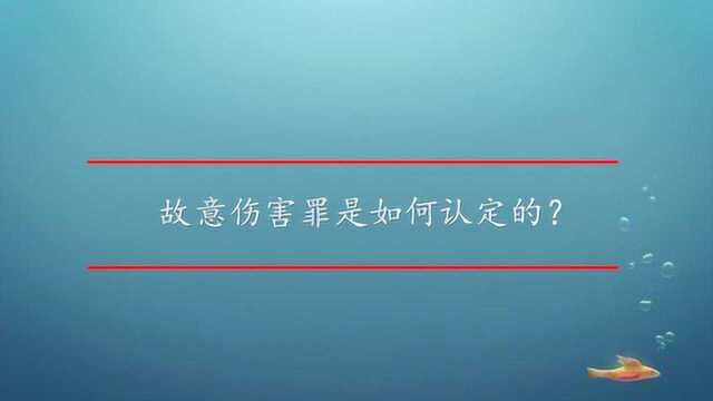 故意伤害罪是如何认定的?