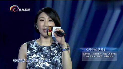 中国情歌汇：李翊君唱《风中的承诺》，一首民谣版的翻唱歌曲