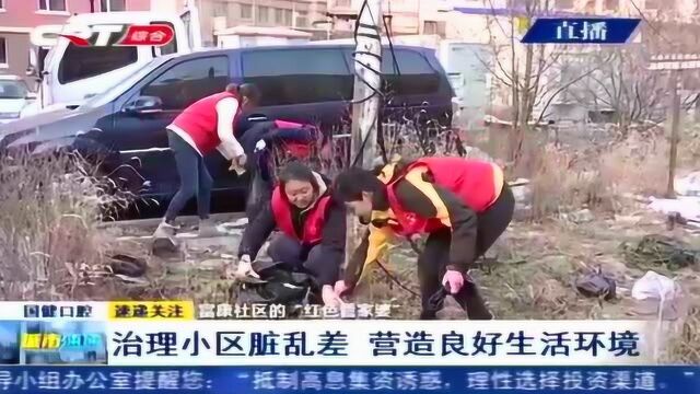 富康社区的“红色管家婆” 他们为创建文明卫生城市出工出力