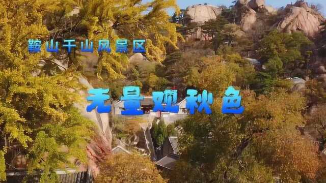 航拍鞍山千山风景区—无量观秋景,层林尽染,景色宜人