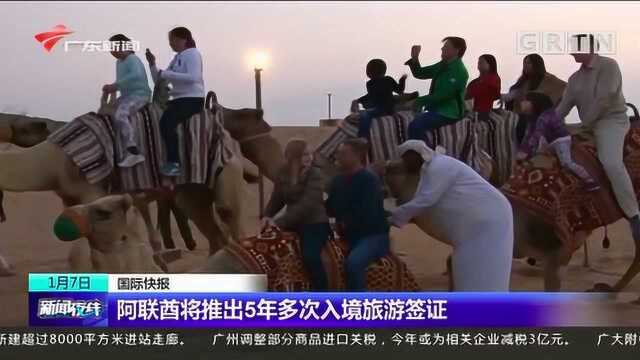 阿联酋将向全球游客推出5年多次入境旅游签证,多国游客均可申请