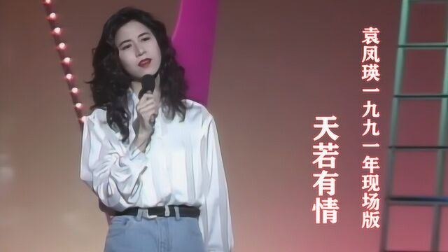 经典珍藏!袁凤瑛1991年演唱《天若有情》,罕见现场版!