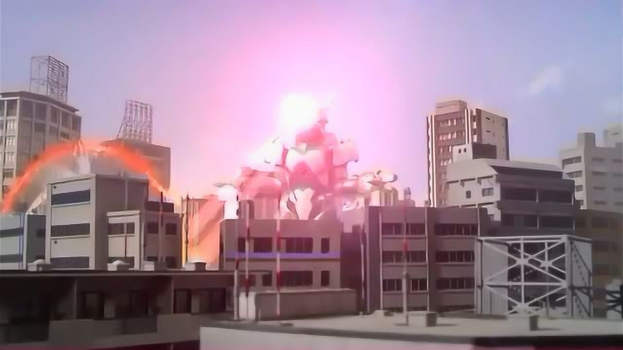 奥特曼加拉特隆破坏城市红凯连忙变身欧布阻止加拉特隆