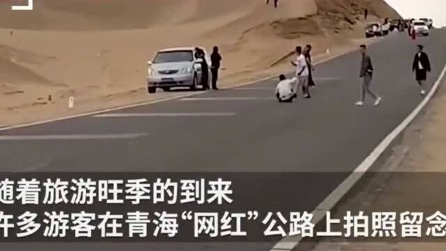 拿生命打卡?青海对在网红公路停车拍照者予以重罚