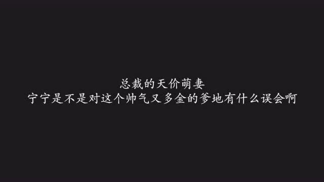 宁宁是不是对这个帅气又多金的爹地有什么误会