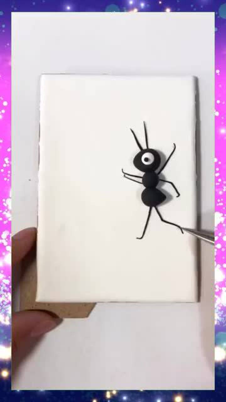 粘土制作相爱相杀的小蚂蚁