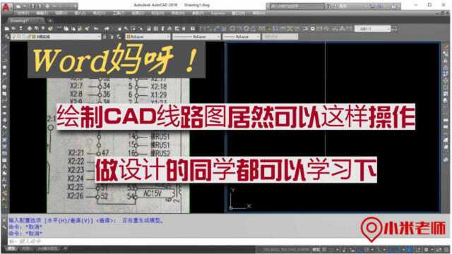 Word妈呀!绘制CAD线路图居然可以这样操作,做设计的同学可学下