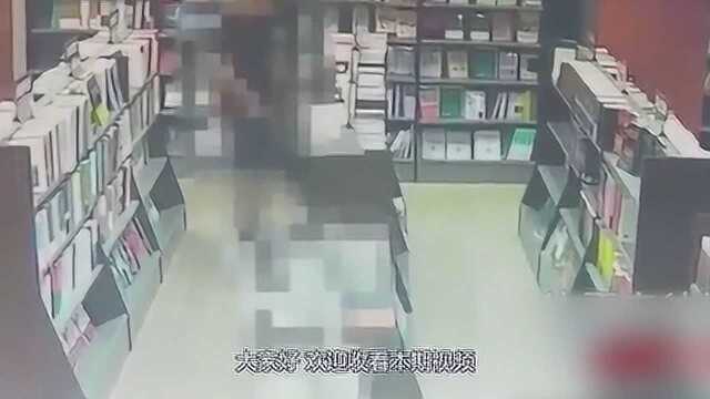 男子偷摸13岁女孩,女孩吓得不敢反抗,监控拍下全过程!