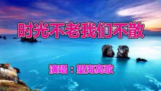 望海高歌一首网络情歌《时光不老我们不散》好听极了