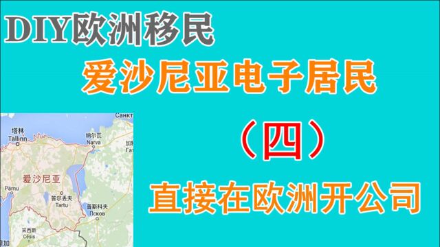 用处!爱沙尼亚电子公民直接在欧洲开公司的方法及具体操作(四)