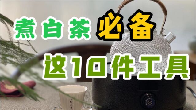 煮老白茶只要壶和炉就行?村姑陈告诉你,煮茶可离不开这10个物件