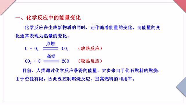 九年级上册人教版中学化学同步课:燃料的合理利用和开发