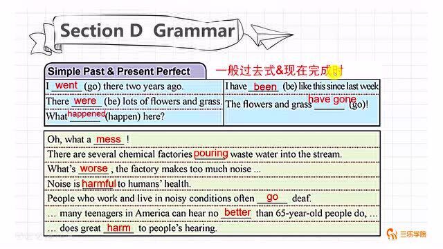 仁爱版初中英语九年级上册同步课堂:一般过去时和现在完成时