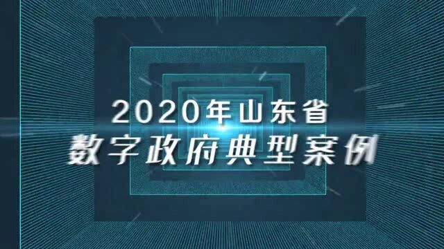 2020年山东省数字政府典型案例出炉!