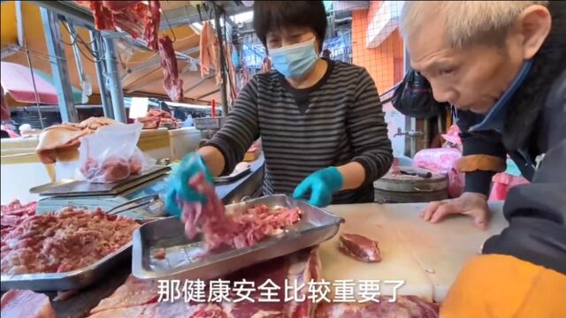 台湾进口美国猪害得我不敢吃肉,菜市场实拍,听听猪肉老板咋说?