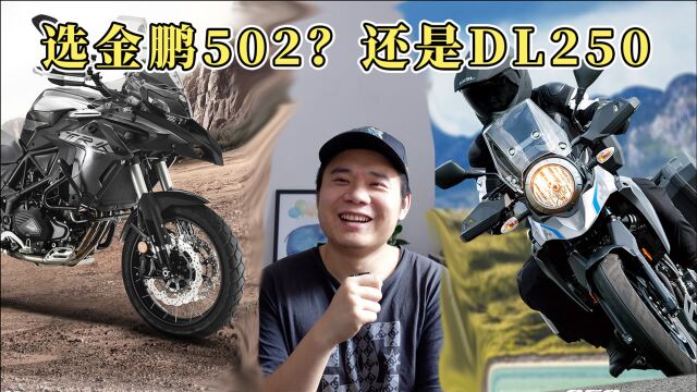 小伙5万预算,买哪辆车摩旅好,是买金鹏502X还是DL250?