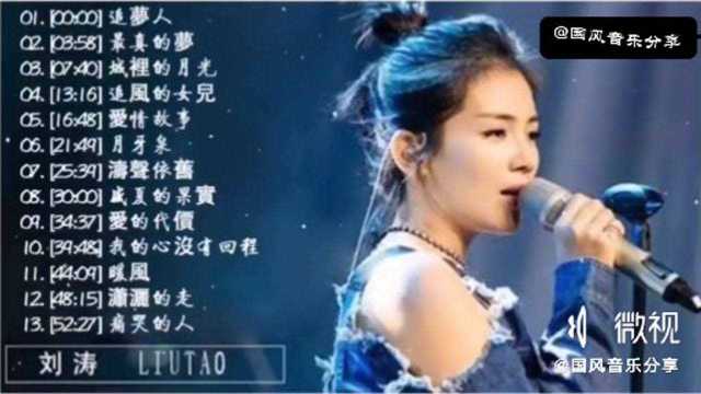 精选刘涛《追梦人》《最真的梦》等经典歌曲13首