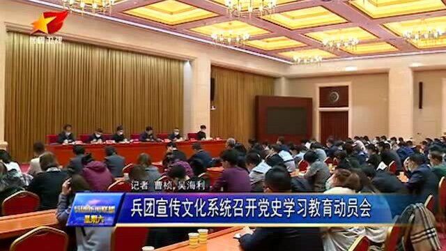 兵团宣传文化系统召开党史学习教育动员会