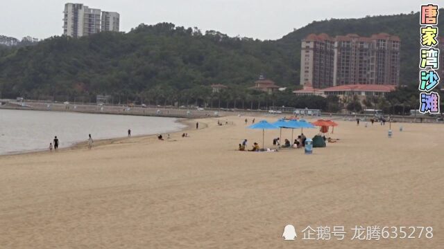 广东省海滨城市珠海市,唐家湾沙滩