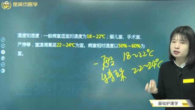 初级护师核心基础护理学:如何确定不同病室的温度和湿度?看这里