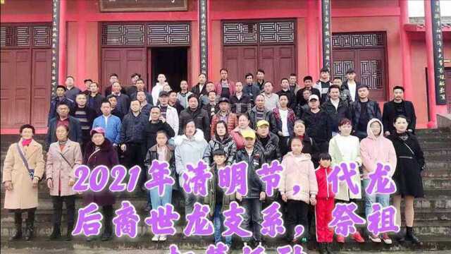 2021年清明节,代龙后裔世龙支系,祭祖扫墓活动