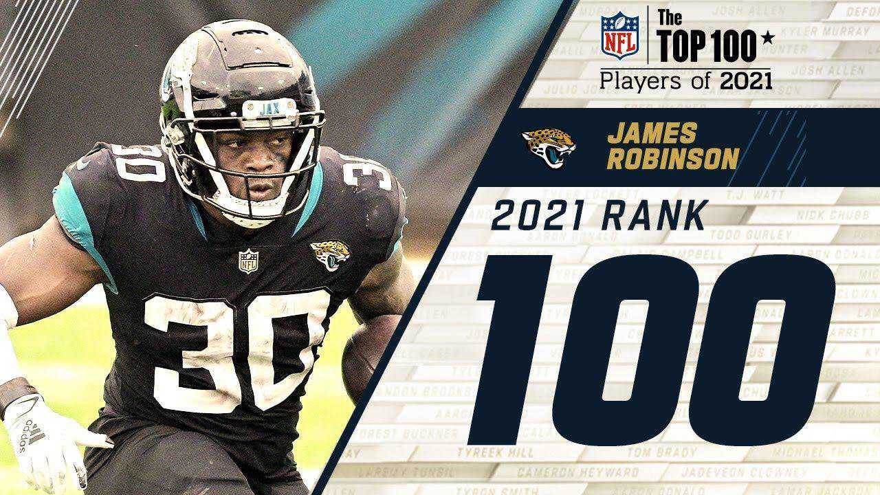 NFL2021年百大球星第100位:杰克逊维尔美洲虎跑卫詹姆斯罗宾逊