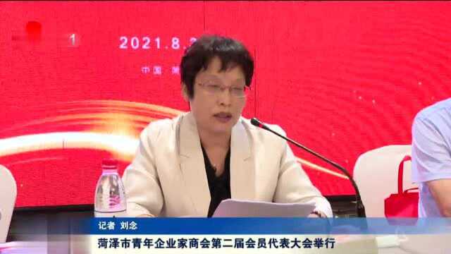 菏泽市青年企业家商会第二届会员代表大会举行