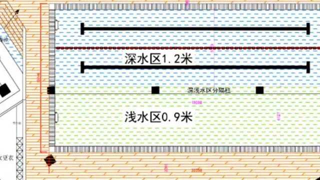 游乐宝深浅水区半标恒温游泳池图纸和案例