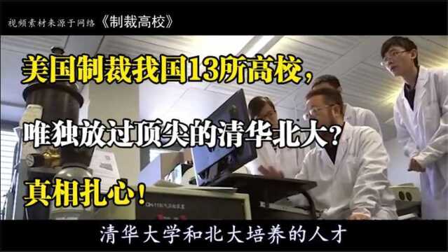 美国为何拉黑中国13所高校?唯独放过顶尖学府清华北大,原因为何