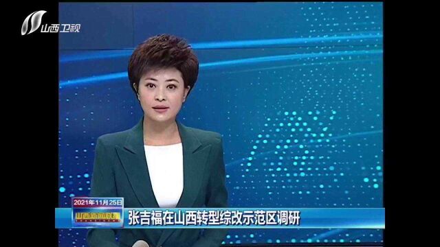 张吉福在山西转型综改示范区调研